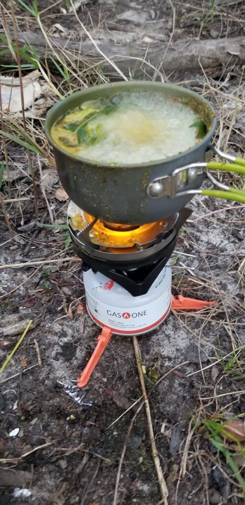 Making a wild foraged stew