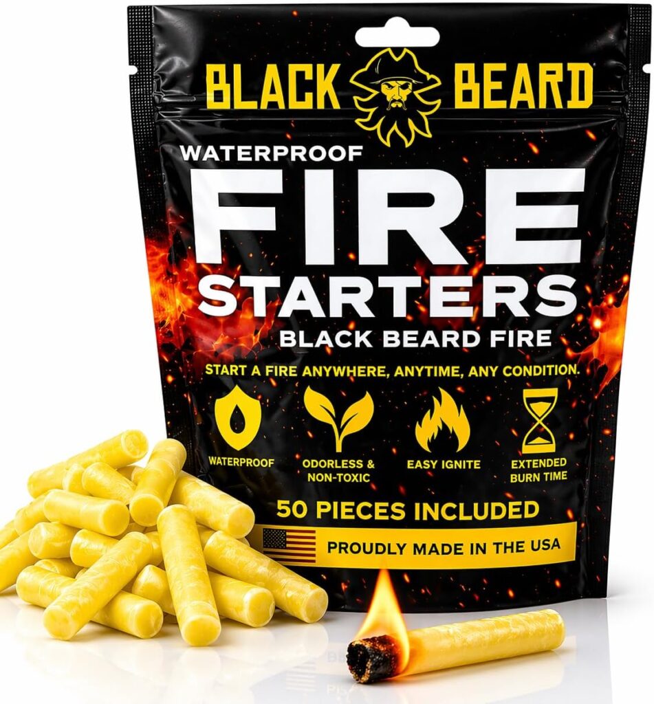 Black Beard Fire Plugs waterproof fire starter for camping and hiking