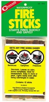 Coghlan's Waterproof Fire Sticks emergency fire starter for camping and survival kits